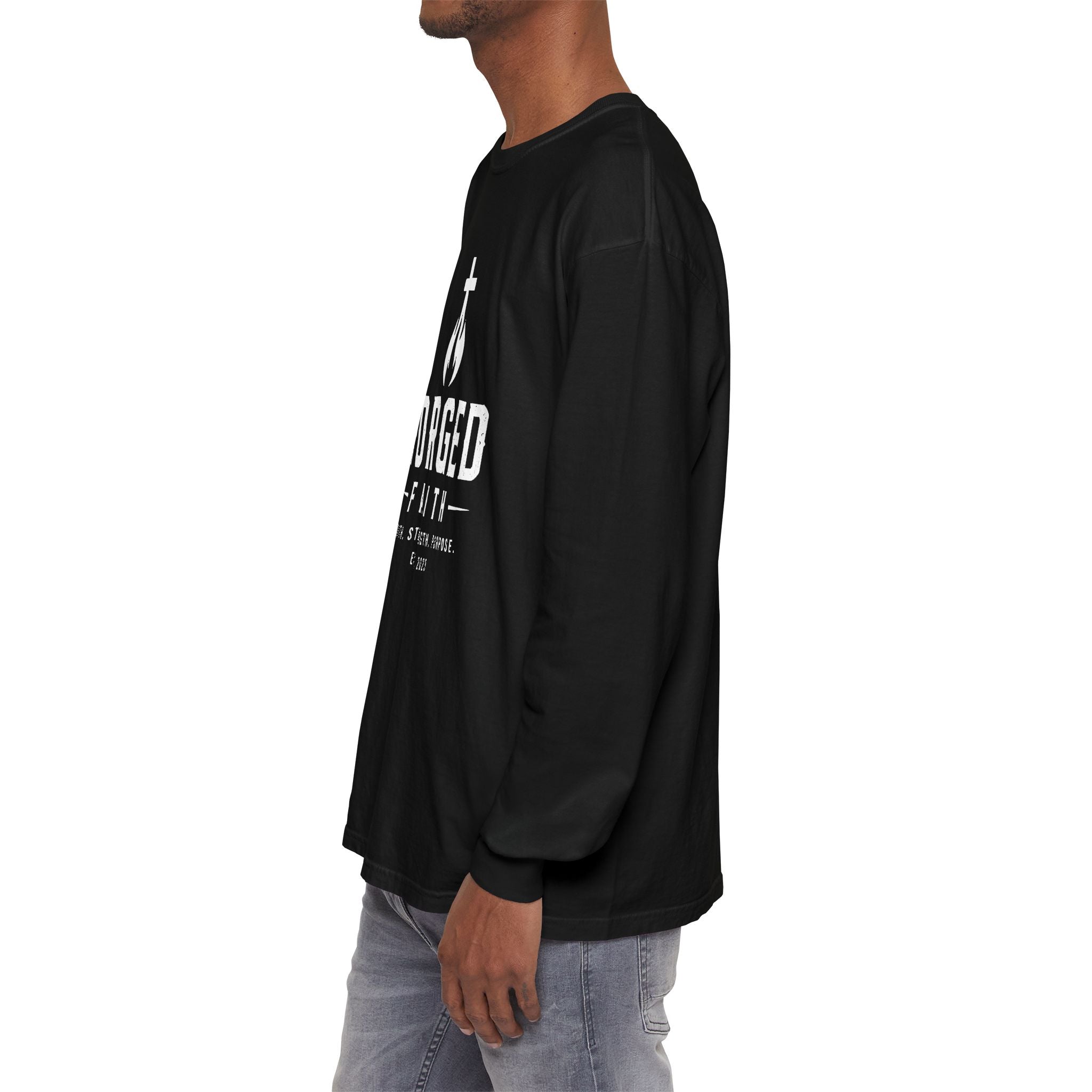 Forged Faith Still Standing Still Believing Unisex Long Sleeve Tee