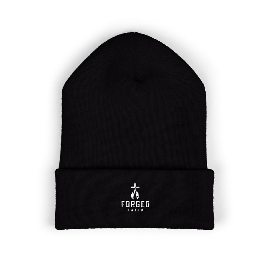 Forged Faith Classic Flame Cross Unisex Beanie